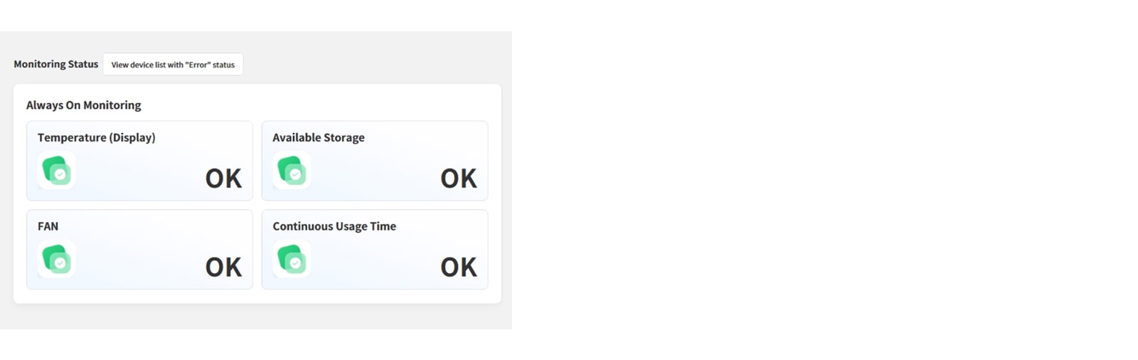 صورة توضيحية تبرز وظيفة المراقبة الدائمة في LG ConnectedCare أثناء العمل.