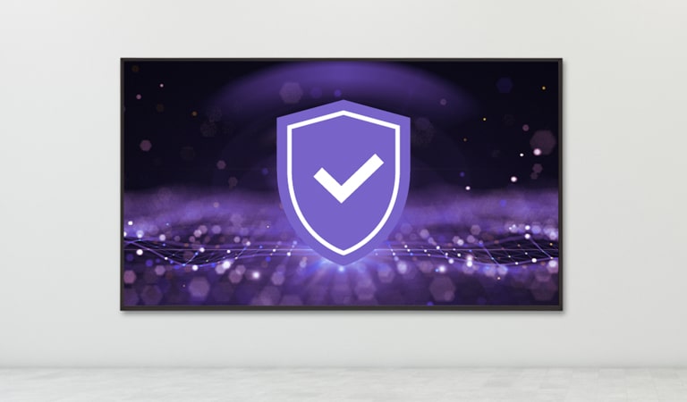 تمثل الصورة ميزة المراقبة الأمنية في حل LG ConnectedCare.