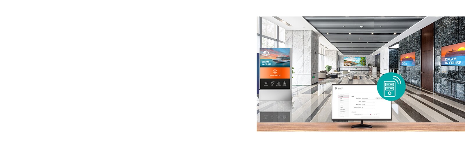 يتم التحكم في الأجهزة عن بُعد باستخدام جهاز كمبيوتر.