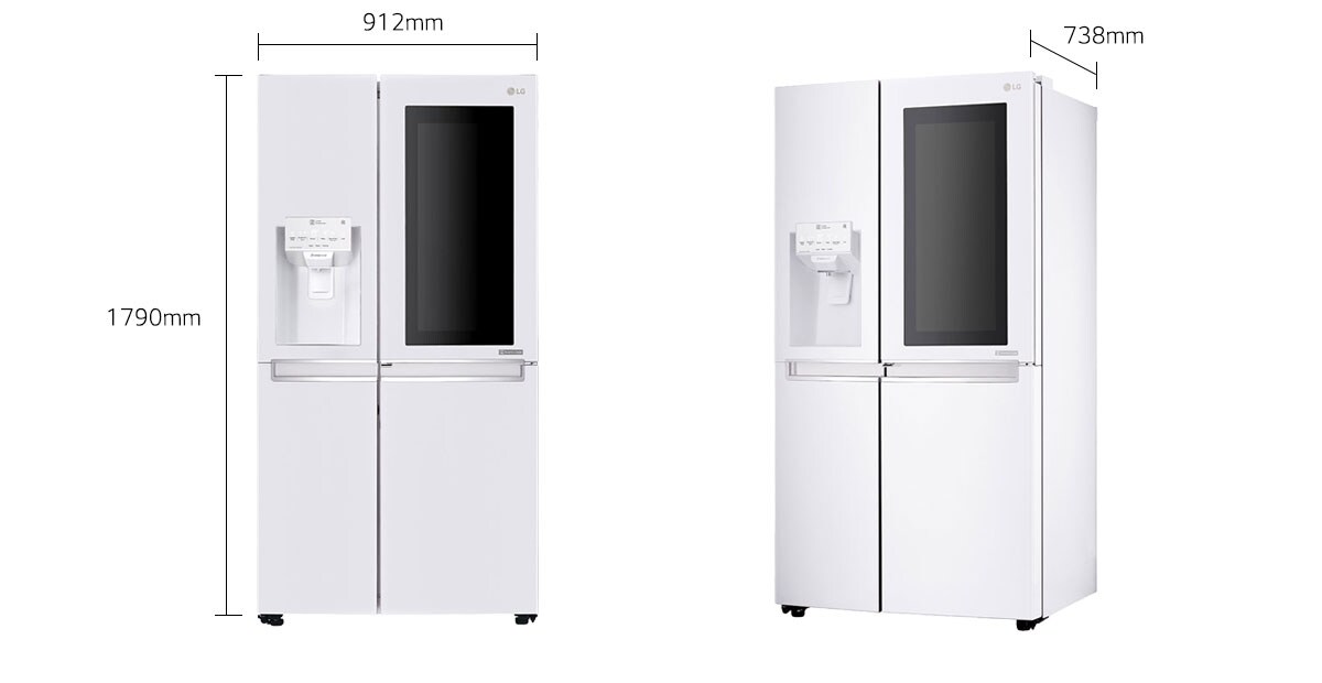 إل جى ثلاجة ذات بابين متجاورين Br Instaview Door In Door تقنية Hygiene Fresh تقنية Thinq إل جي الإمارات
