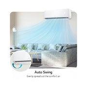 LG مكيف سبليت سعة 1.5 طن، عاكس مزدوج وتبريد نفاث, التأرجح التلقائي, T18ZCA, thumbnail 9