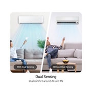 LG مكيف سبليت سعة 2 طن، عاكس مزدوج وتبريد نفاث, الاستشعار المزدوج, T24ZCA, thumbnail 10