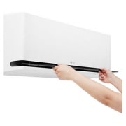 LG مكيف سبليت LG DUALCOOL AI Air بسعة 18000 وحدة حرارية بريطانية مع DUAL Vane وLG ThinQ, يد تفتح الريشة السفلية لمكيف هواء LG للتنظيف أو الصيانة, DA18TCA, thumbnail 12