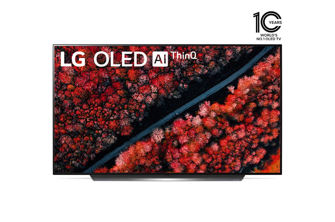 LG تلفزيون OLED مقاس 55 بوصة من مجموعة C9 من LG تصميم الشاشة السينمائية الرائعة، تلفزيون 4K HDR الذكي w/ThinQ AI, OLED55C9PVA