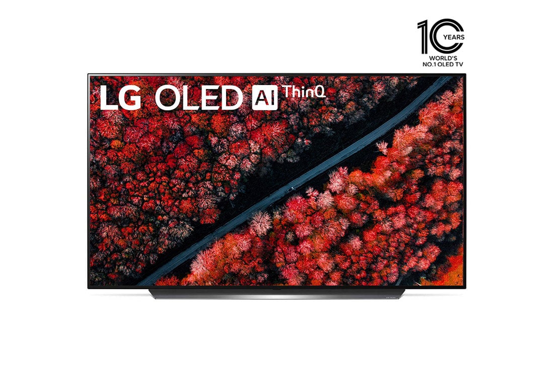 LG تلفزيون OLED مقاس 65 بوصة من مجموعة C9 من LG تصميم الشاشة السينمائية الرائعة، تلفزيون 4K HDR الذكي w/ThinQ AI, OLED65C9PVA