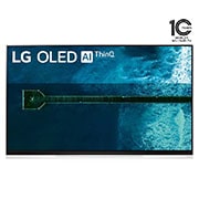 LG تلفزيون OLED مقاس 65 بوصة من مجموعة E9 من LG تصميم صورة على زجاج، تلفزيون 4K HDR الذكي، تلفزيون w/ThinQ AI, OLED65E9PVA, thumbnail 1