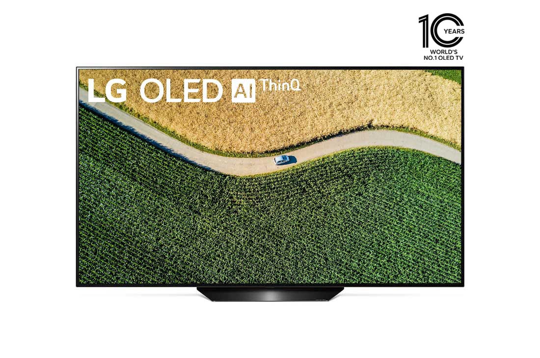 LG تلفزيون OLED مقاس 55 بوصة من مجموعة B9 من LG تصميم الشاشة السينمائية، تلفزيون 4K HDR الذكي، تلفزيون w/ThinQ AI, OLED55B9PVA