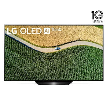 تلفزيون OLED مقاس 65 بوصة من مجموعة B9 من LG تصميم الشاشة السينمائية الرائعة، تلفزيون 4K HDR الذكي w/ThinQ AI1