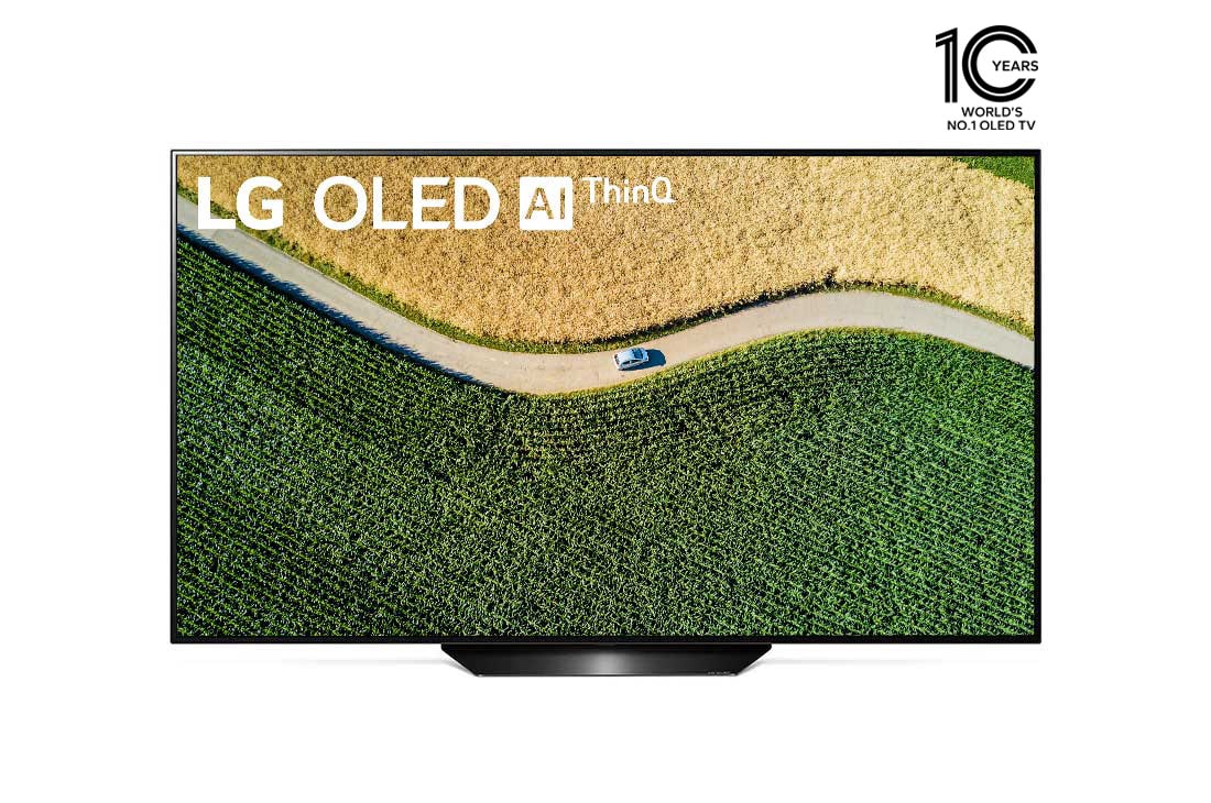 LG تلفزيون OLED مقاس 65 بوصة من مجموعة B9 من LG تصميم الشاشة السينمائية الرائعة، تلفزيون 4K HDR الذكي w/ThinQ AI, OLED65B9PVA