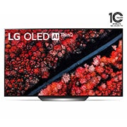 LG تلفزيون OLED مقاس 77 بوصة من مجموعة C9 من LG تصميم الشاشة السينمائية الرائعة، تلفزيون 4K HDR الذكي w/ThinQ AI, OLED77C9PVB, thumbnail 1