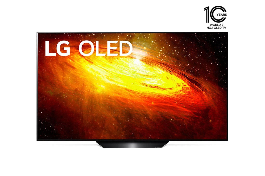 LG تلفزيون إل جي 65 بوصة أو إي إل دي  OLED   من سلسلة BX،  تصميم شاشة سينمائي 4K، شاشة سينمائية ذات نطاق ديناميكي ذكي HDR WebOS وبتقنية ThinQ Al الذكية وتعتيم البكسيل, OLED65BXPVA