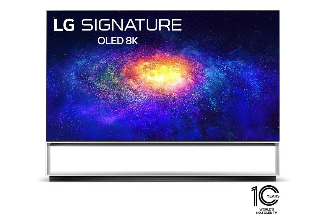 تلفزيون إل جي 88 بوصة OLED من مجموعة ZX، تصميم شاشة سينمائي 8K، ذات نطاق ديناميكي ذكي HDR WebOS وتقنية ThinQ AI