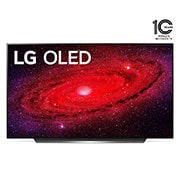 LG تلفزيون إل جي 65 بوصة أو إي إل دي  OLED   من سلسلة CX،  تصميم شاشة سينمائي 4K، شاشة سينمائية ذات نطاق ديناميكي ذكي HDR WebOS وبتقنية ThinQ Al الذكية وتعتيم البكسيل, OLED65CXPVA, thumbnail 1