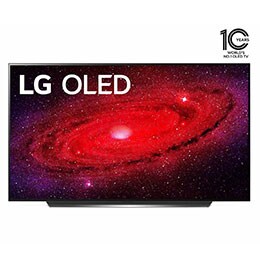 تلفزيون إل جي 77 بوصة أو إي إل دي  OLED   من سلسلة CX،  تصميم شاشة سينمائي 4K، شاشة سينمائية ذات نطاق ديناميكي ذكي HDR WebOS وبتقنية ThinQ Al الذكية وتعتيم البكسيل2