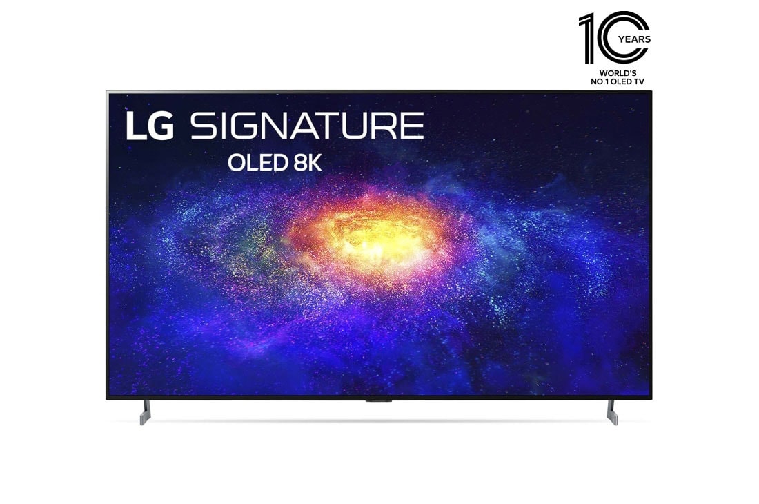 LG تلفزيون إل جي 77 بوصة OLED من سلسلة ZX، تصميم شاشة سينمائي 8K، شاشة سينمائية ذات نطاق ديناميكي ذكي HDR WebOS، وتقنية ThinQ Al ، وخاصية تعتيم البكسيل, OLED77ZXPVA