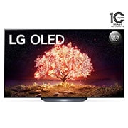 LG تلفزيون ال جي OLED مقاس 55 بوصة من مجموععة B1 مع 4K HDR ونظام التشغيل webOS22 ومزودة بتقنية ThinQ AI., منظر أمامي لتلفزيون OLED من إل جي, OLED55B1PVA, thumbnail 1