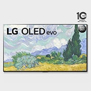 LG تلفزيون OLED مقاس 77 بوصة من مجموعة G1، بتصميم المعرض 4K وتقنية HDR السينمائية ومنصة WebOS الذكية وميزة تعتيم البكسل ThinQ AI, مظهر أمامي, OLED77G1PVA, thumbnail 1