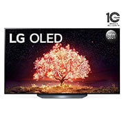 LG تلفزيون ال جي OLED مقاس 77 بوصة من مجموععة B1 مع 4K HDR ونظام التشغيل webOS22 ومزودة بتقنية ThinQ AI., منظر أمامي لتلفزيون OLED من إل جي, OLED77B1PVA, thumbnail 1