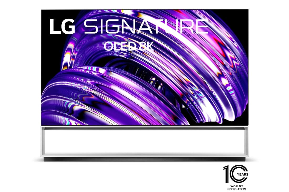 LG ال جي OLED TV 88 بوصة Z2 Series Gallery Design Cinema HDR WebOS Smart ThinQ AI 8K Pixel Dimming, منظر أمامي , OLED88Z26LA