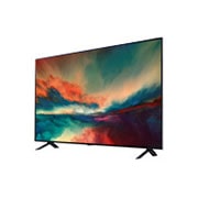 LG تلفزيون LG QNED Mini LED مقاس 55 بدقة 4K لعام 2023, منظر جانبي بزاوية 30 درجة مع صورة كاملة, 55QNED856RA, thumbnail 3