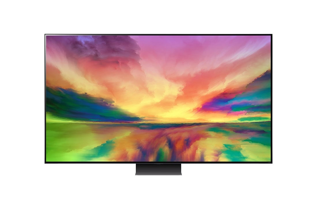 LG تلفزيون إل جي QNED81 مقاس 86 بدقة 4K لعام 2023 وجهاز التحكم عن بعد السحري وHDR وWebOS, منظر أمامي مع صورة كاملة, 86QNED816RA, thumbnail 2