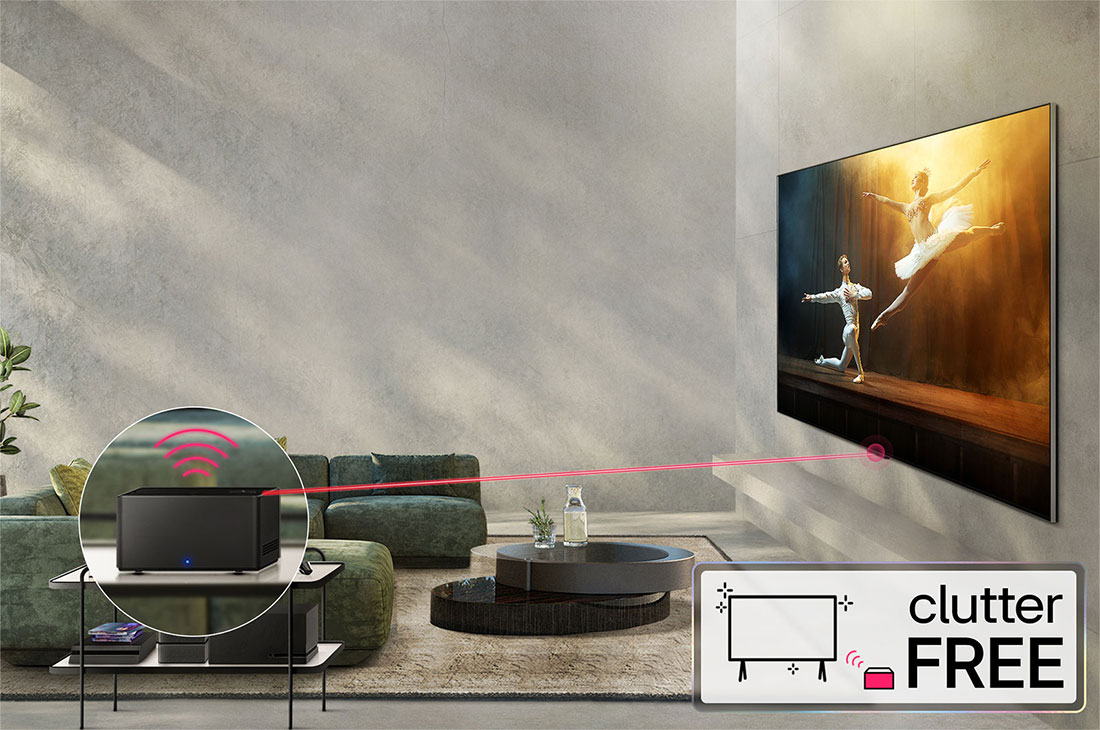 LG تلفزيون LG OLED evo AI M3 الذكي الأول من نوعه على مستوى العالم بخاصية True Wireless TV مقاس 77 بوصة مع إمكانية نقل الصوت والفيديو لاسلكيًا بدقة 4K 120Hz , Clutter free, OLED77M36LA, thumbnail 14