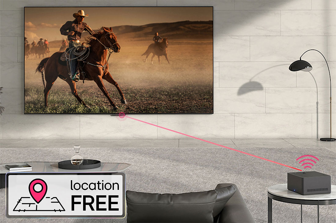 LG تلفزيون LG OLED evo AI M3 الذكي الأول من نوعه على مستوى العالم بخاصية True Wireless TV مقاس 83 بوصة مع إمكانية نقل الصوت والفيديو لاسلكيًا بدقة 4K 120Hz , Location free, OLED83M36LA, thumbnail 12