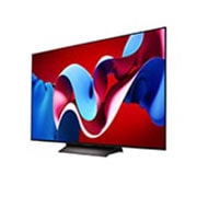LG تلفزيون LG OLED evo C4 4K الذكي مقاس 55 بوصة المدعوم بجهاز التحكم AI Magic remote وتكنولوجيا الصوت Dolby Vision وواجهة webOS24 طراز عام 2024, صورة جانبية مائلة لليسار لتلفزيون LG OLED evo TV،‏ OLED C4, OLED55C46LA, thumbnail 4