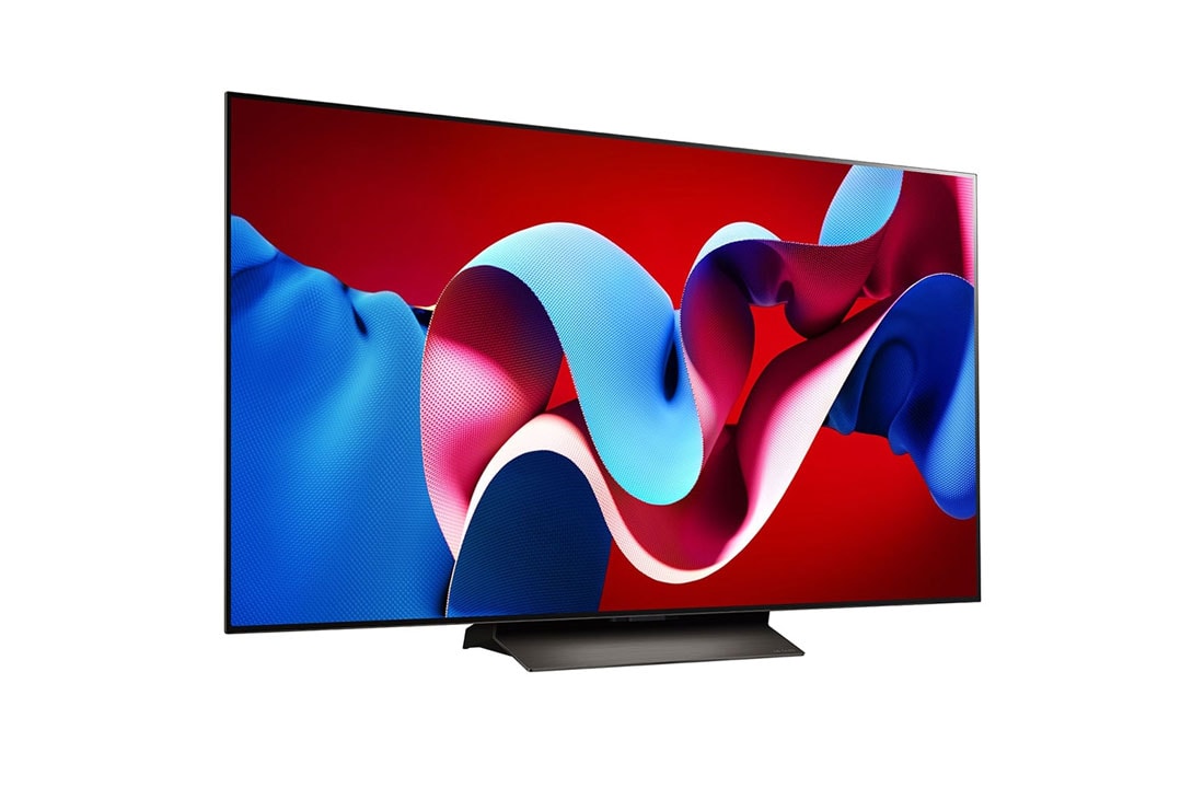 LG تلفزيون LG OLED evo C4 4K الذكي مقاس 55 بوصة المدعوم بجهاز التحكم AI Magic remote وتكنولوجيا الصوت Dolby Vision وواجهة webOS24 طراز عام 2024, صورة جانبية بزاوية مائلة لليمين لتلفزيون LG OLED evo TV،‏ OLED C4, OLED55C46LA, thumbnail 7