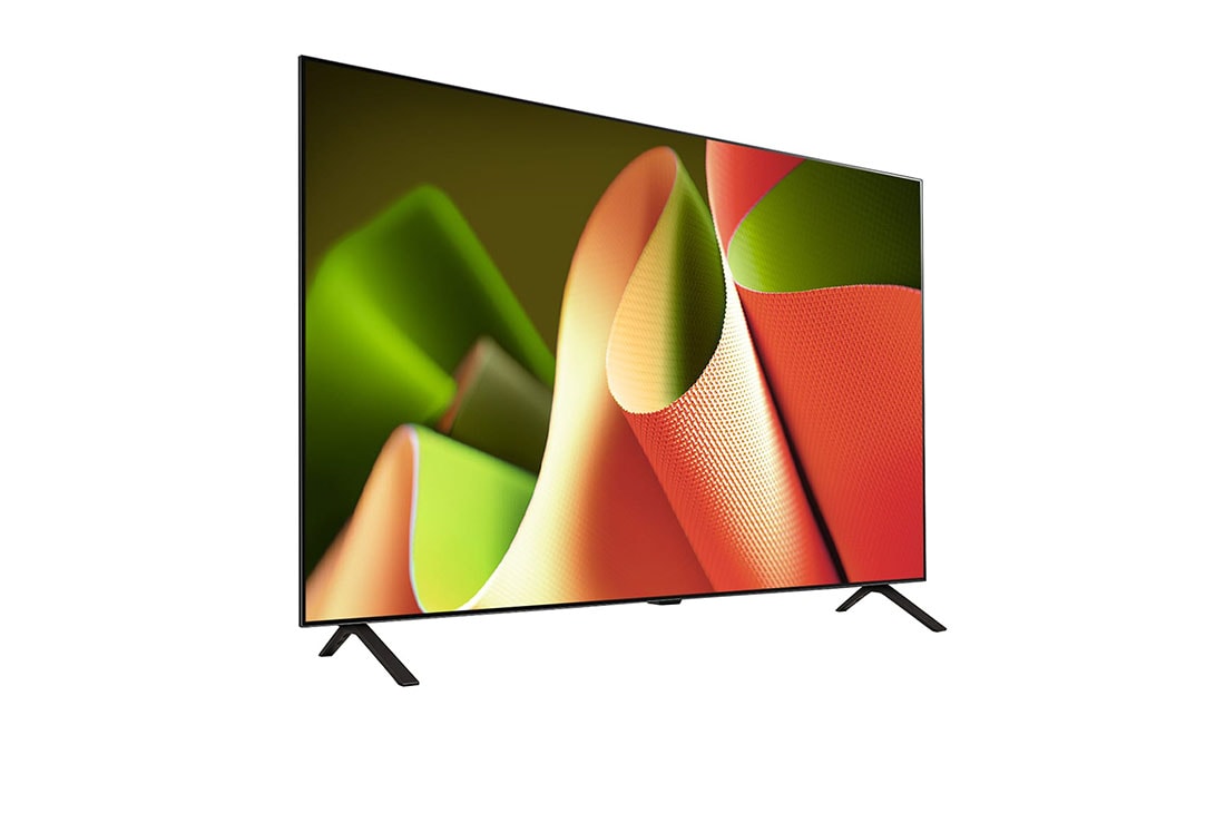 LG تلفزيون LG OLED B4 4K الذكي مقاس 77 بوصة المدعوم بجهاز التحكم AI Magic remote وتكنولوجيا الصوت Dolby Vision وواجهة webOS24 طراز عام 2024, صورة جانبية مائلة لليمين لتلفزيون LG OLED TV،‏ OLED B4, OLED77B46LA, thumbnail 6