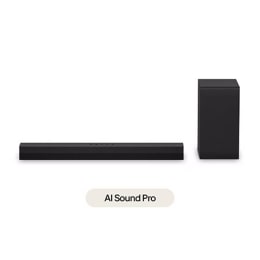 صورة أمامية لمكبر الصوت LG Soundbar S40T ومضخم الصوت subwoofer2