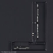 LG تلفزيون LG QNED QNED86T 4K الذكي مقاس 75 بوصة المدعوم بجهاز التحكم AI Magic remote وميزة HDR10 وواجهة webOS24 طراز عام 2024, ports view, 75QNED86T6A, thumbnail 5