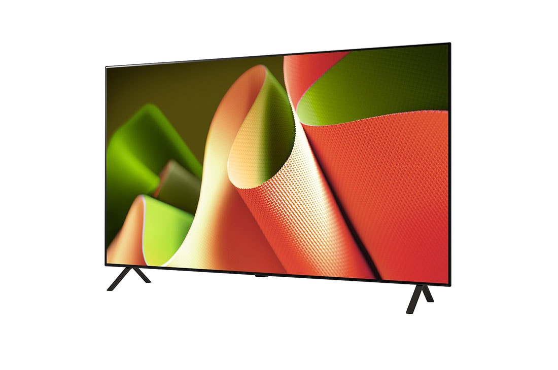 LG تلفزيون LG OLED B4 4K الذكي مقاس 55 بوصة المدعوم بجهاز التحكم AI Magic remote وتكنولوجيا الصوت Dolby Vision وواجهة webOS24 طراز عام 2024, صورة جانبية بزاوية مائلة لليسار لتلفزيون LG OLED TV،‏ OLED B4, OLED55B46LA, thumbnail 3