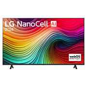 LG تلفزيون LG NanoCell NANO80T 4K الذكي مقاس 55 بوصة المدعوم بجهاز التحكم AI Magic remote وميزة HDR10 وواجهة webOS24 طراز عام 2024, صورة أمامية لتلفزيون LG NanoCell TV، وNANO80, 55NANO80T6A, thumbnail 2