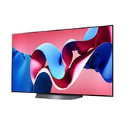 LG تلفزيون LG OLED evo CS4 4K الذكي مقاس 55 بوصة, جهاز التحكم AI Magic remote وتكنولوجيا الصوت Dolby Vision وواجهة webOS24 , 2024, Slightly-angled left-facing side view of LG OLED evo TV, OLED CS4, OLED55CS4VA, thumbnail 2