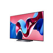 LG تلفزيون LG OLED evo CS4 4K الذكي مقاس 55 بوصة, جهاز التحكم AI Magic remote وتكنولوجيا الصوت Dolby Vision وواجهة webOS24 , 2024, Left-facing side view of LG OLED evo TV, OLED CS4, OLED55CS4VA, thumbnail 3