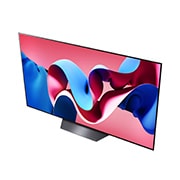 LG تلفزيون LG OLED evo CS4 4K الذكي مقاس 65 بوصة, جهاز التحكم AI Magic remote وتكنولوجيا الصوت Dolby Vision وواجهة webOS24 , 2024, Angled view of LG OLED evo TV, OLED CS4 from above, OLED65CS4VA, thumbnail 9