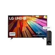 LG تلفزيون LG UHD UT80 4K الذكي مقاس 55 بوصة المدعوم بجهاز التحكم AI Magic remote وميزة HDR10 وواجهة webOS24 طراز عام 2024, 55UT80006LB, thumbnail 1