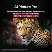 LG تلفزيون LG OLED evo AI C5 مقاس 77 بوصة بدقة 4K 144Hz ومدعوم بجهاز التحكم AI Magic remote وواجهة webOS25 طراز عام 2025 , نمر في الغابة بألوان وتفاصيل نابضة بالحياة. تظهر خلف النمر شبكة وضوء متوهج، مما يشير إلى كيفية قيام LG AI Picture Pro بإجراء تحسينات بصرية مذهلة على دقة المشهد وسطوعه وعمقه ووضوحه., OLED77C56LA, thumbnail 9