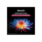 LG تلفزيون LG QNED evo AI QNED86 الذكي مقاس 75 بوصة بدقة 4K 120Hz ومدعوم بجهاز التحكم AI Magic remote وواجهة webOS25 طراز عام 2025 , زهرة ثلاثية الأبعاد بدرجات ألوان وظلال مختلفة على خلفية سوداء. يوضح تعريف وتفاصيل الزهرة قدرة QNED MiniLED على إنتاج صور بألوان وسطوع وتباين استثنائي. العنوان يشير إلى كيفية تعزيز تقنية MiniLED للوضوح, 75QNED86ASA, thumbnail 6