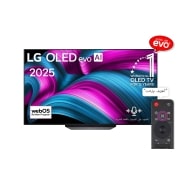 LG تلفزيون LG OLED evo AI CS5 4K Smart TV 2025 مقاس 65 بوصة, صورة أمامية لتلفزيون LG OLED evo AI CS5 4K Smart TV الذكي. يظهر شعار OLED رقم 1 على مستوى العالم لمدة 12 عامًا وشعار LG OLED evo AI 2025 على الشاشة., OLED65CS5VA, thumbnail 1