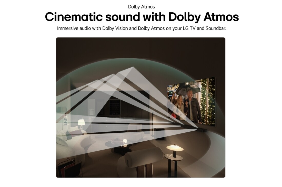 LG مكبر صوت LG Soundbar بنظام صوت محيطي 9.1.5 قناة، تقنية Dolby Atmos، معايرة الغرفة بالذكاء الاصطناعي, بطاقة USP: Dolby Atmos, S95AR, thumbnail 15