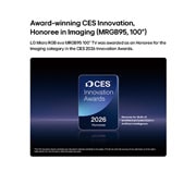 LG تلفزيون LG Micro RGB evo AI MRGB95 4K Smart TV 2026 مقاس86 بوصة, ش ارة 2026 CES Innovation Awards Honoree في فئة التصوير لشاشة MRGB95 مقاس 100 بوصة, 86MRGB95B6A, thumbnail 3
