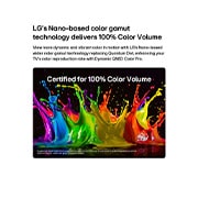 LG تلفزيون LG QNED evo AI QNED84 Mini LED 4K الذكي مقاس 75 بوصة، إصدار 2026  , تلفزيون LG QNED evo AI Mini LED QNED84 المزود بخاصية Dynamic QNED Color Pro يملأ الشاشة بتدفّقات نابضة بالحياة وانسيابية لحركة متعددة الألوان تشبه الطلاء، مما يعرض حيوية ألوان محسّنة معتمدة لحجم ألوان, 75QNED84B6T, thumbnail 4