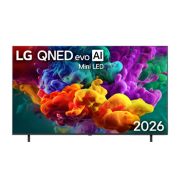 LG تلفزيون LG QNED evo AI QNED85 Mini LED 4K الذكي مقاس 65 بوصة، إصدار 2026, يُظهر المنظر الأمامي لتلفزيون LG QNED evo AI Mini LED QNED85، إصدار 2026، الشاشة وهي تمتلئ بانفجارات لونية نابضة وانسيابية تحاكي حركة الطلاء متعدد الألوان، بينما تمتزج سحب كثيفة من الألوان بسلاسة تامة, 65QNED85B6T, thumbnail 1