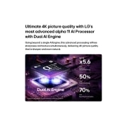 LG تلفزيون LG OLED evo AI C6 4K الذكي مقاس 65 بوصة، سطوع وألوان مثالية وتجربة ألعاب سلسة 2026, يضيء معالج alpha 11 AI Processor 4K Gen3 في تلفزيون LG OLED evo C6 AI بألوان بنفسجية وزرقاء على لوحة دوائر إلكترونية داكنة، مبرزًا محرك الذكاء الاصطناعي المزدوج، ويقدّم أداءً أسرع يصل إلى ‎5.6 ضعف في , OLED65C66LA, thumbnail 5