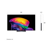 LG تلفزيون LG OLED evo AI C6 4K الذكي مقاس 65 بوصة، سطوع وألوان مثالية وتجربة ألعاب سلسة 2026, الواجهة الأمامية لطراز LG OLED evo AI C6 الصادر عام 2026، تعرض صورة لأشكال متعددة الطبقات ومتعددة الألوان، تتميز بتقنية Perfect Black وPerfect Color، كما تعرض عبارة "تلفزيون OLED TV رقم 1 في العالم لم, OLED65C66LA, thumbnail 2