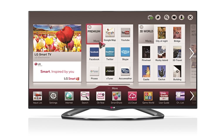 LG تلفزيون 47 انش، ال جي السينمائي الذكي ثلاثي الابعاد ، LA6600, 47LA6600, thumbnail 1