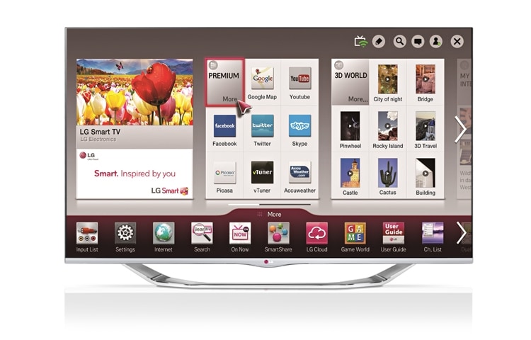 LG تلفزيون 47 انش، ال جي السينمائي الذكي ثلاثي الابعاد ، LA7400, 47LA7400, thumbnail 1