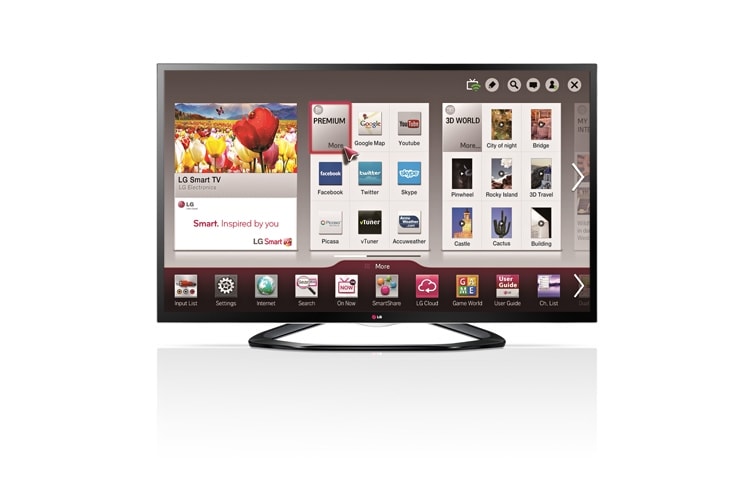 LG تلفزيون 55 انش، ال جي السينمائي الذكي ثلاثي الابعاد ، LA6400, 55LA6400, thumbnail 1